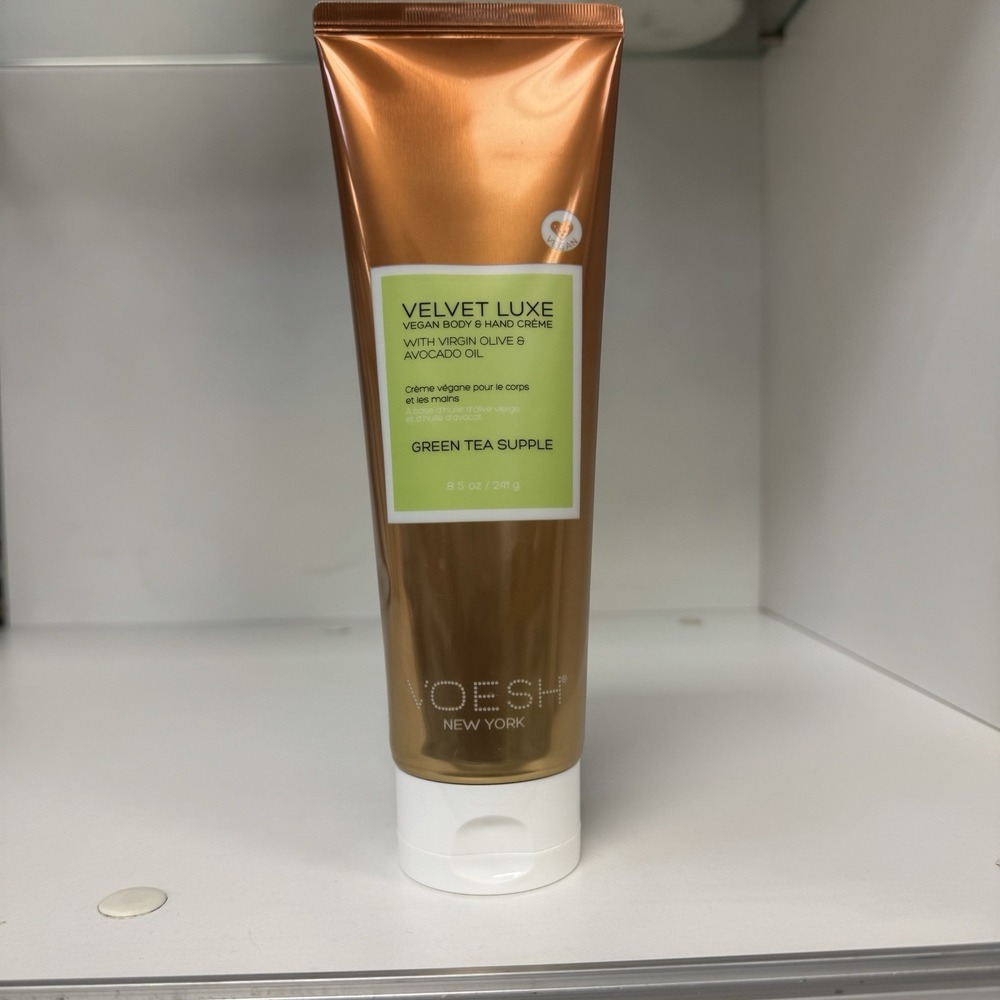 VOESH Velvet Luxe Green tea Supple Vegan Body & Hand Creme Lotion 8.5 oz
